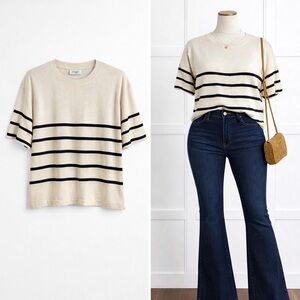 NEW Fashionable Striped Sweater , Sz M